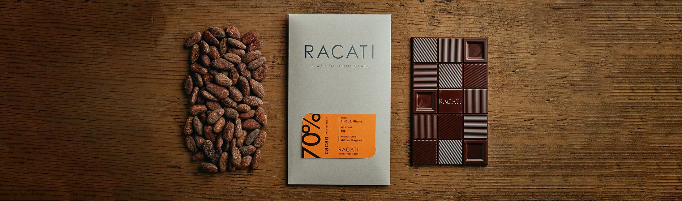 RACATIのチョコレートパッケージ